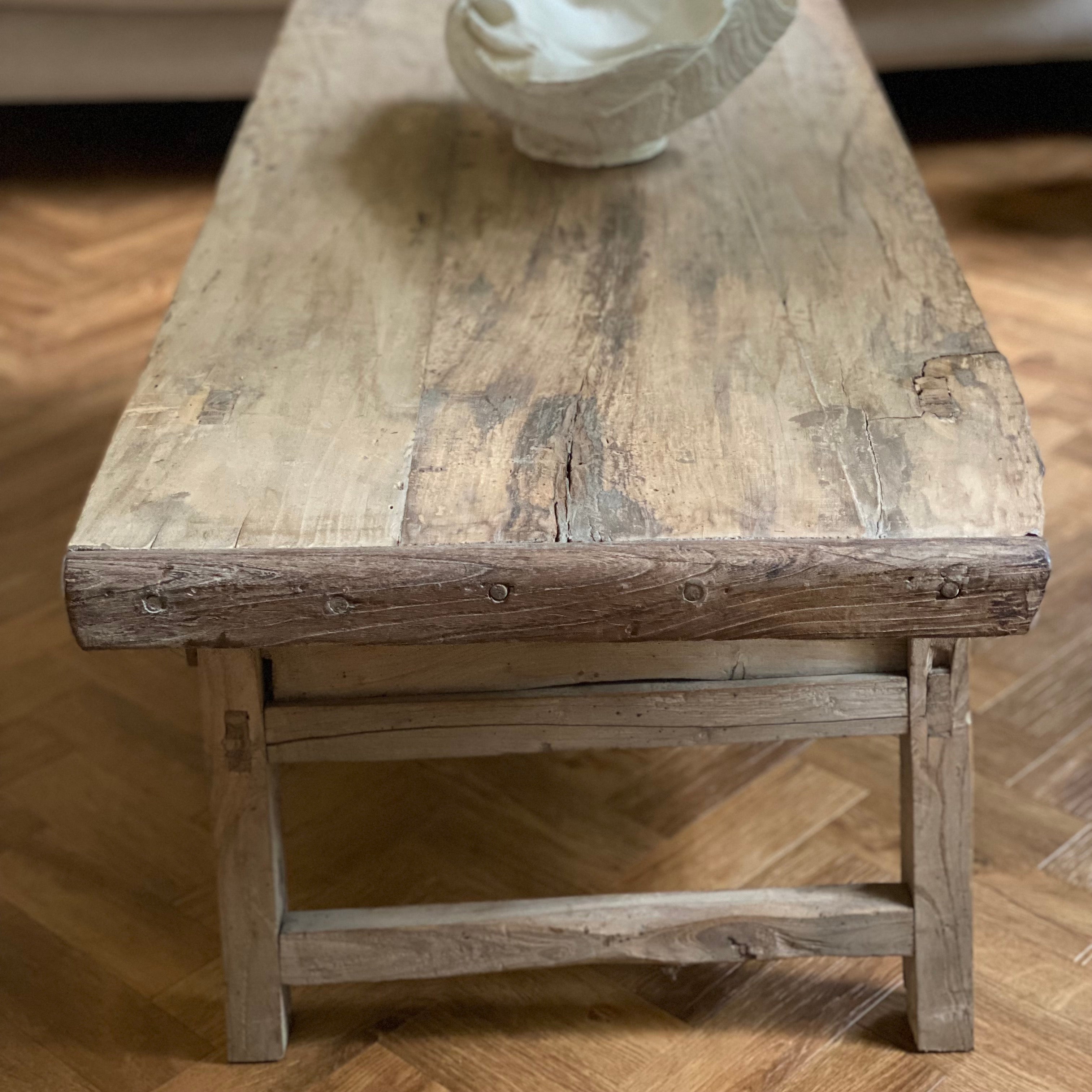 Vintage Chinese Elm Coffee Table