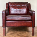 Mid Century Danish Leather Armchair
